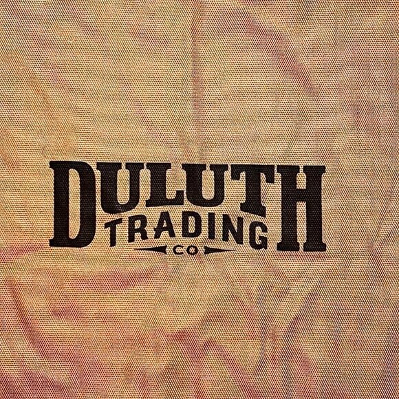 DULUTH TRADING Brown Canvas Drawstring Bag NEW - Picture 2 of 2
